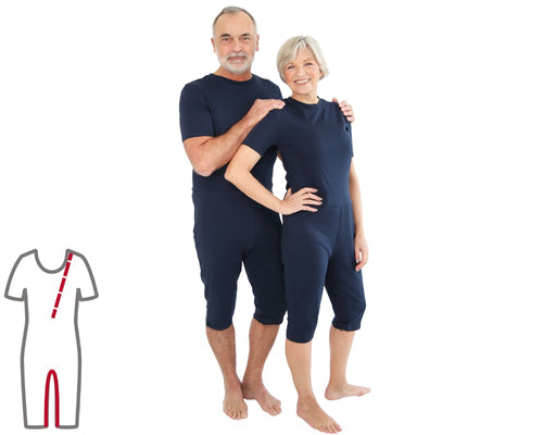 ActivePro Pflegeoverall slim kurz Bein- und Rücken-RV