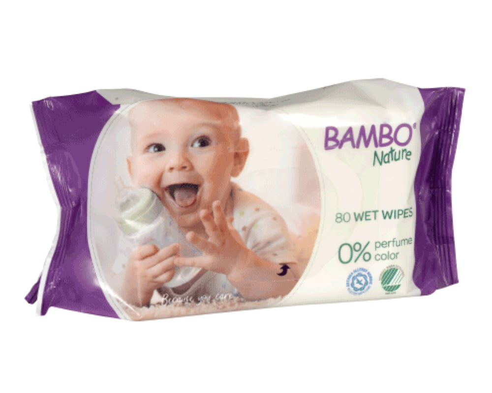 BAMBO Nature Feuchtpflegetücher 80 Stück – Ansicht 2