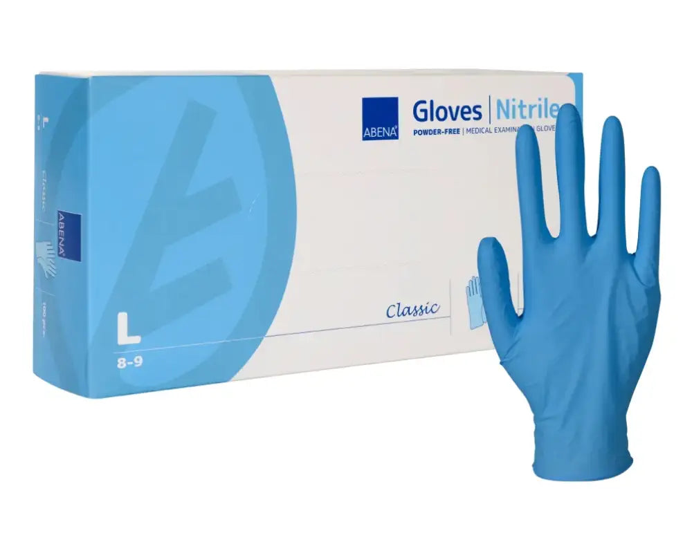 Abena Classic Nitril Handschuhe blau – Ansicht 2