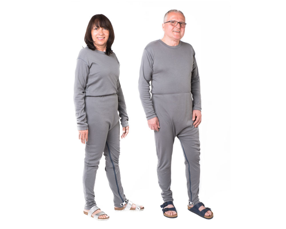 ActivePro Pflegeoverall Grau – Ansicht 2