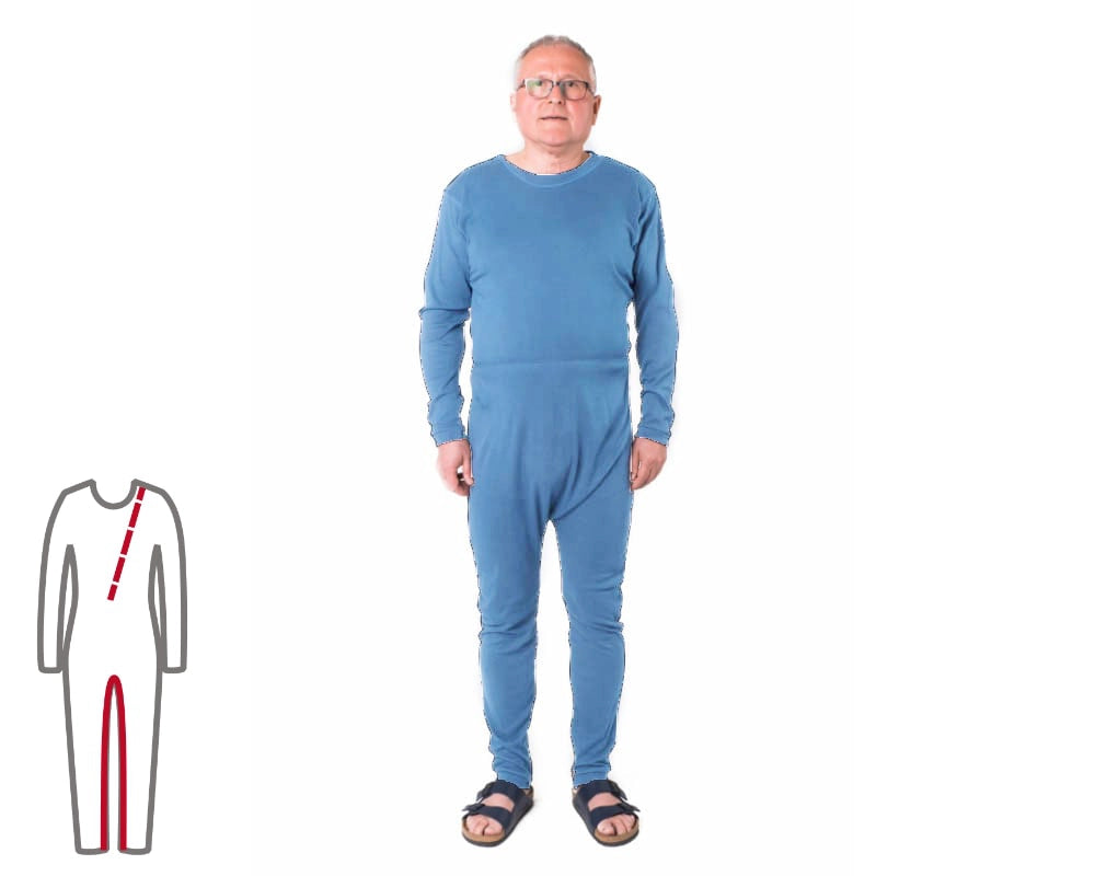ActivePro Pflegeoverall Pastellblau – Ansicht 2