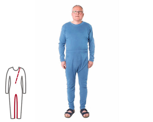 ActivePro Pflegeoverall Pastellblau – Ansicht 2