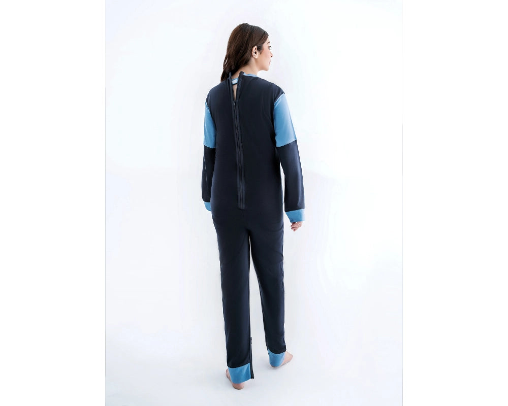Comfort & Care Pflegeoverall Dunkelblau – Ansicht 3