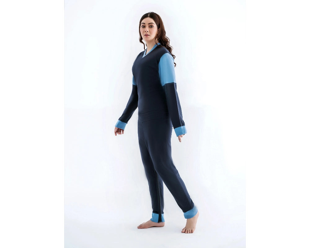 Comfort & Care Pflegeoverall Dunkelblau – Ansicht 2