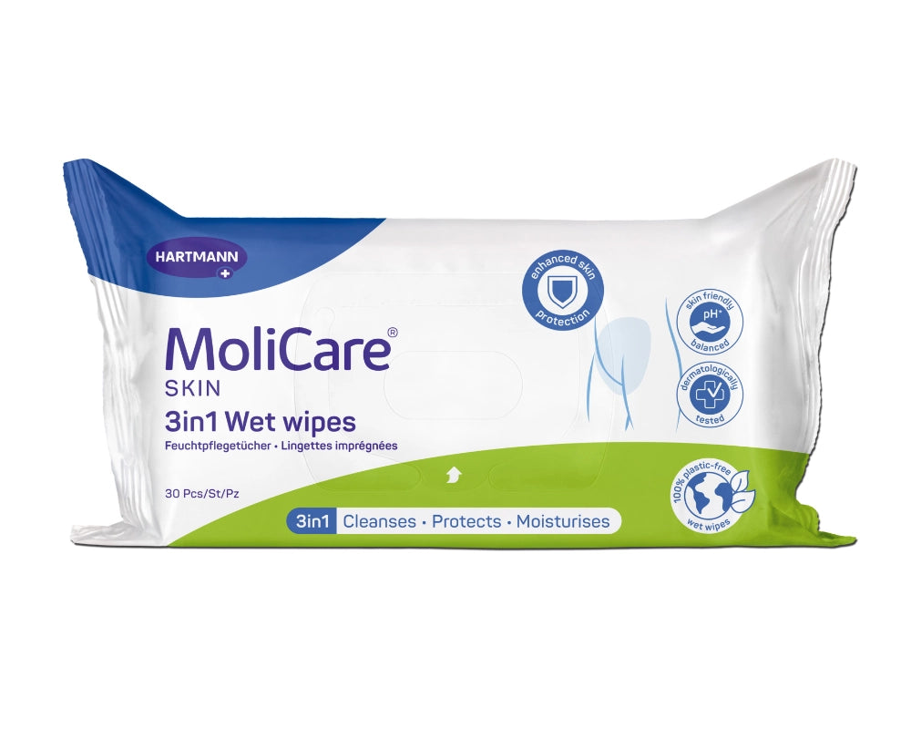 MoliCare® Skin 3in1 Feuchtpflegetücher