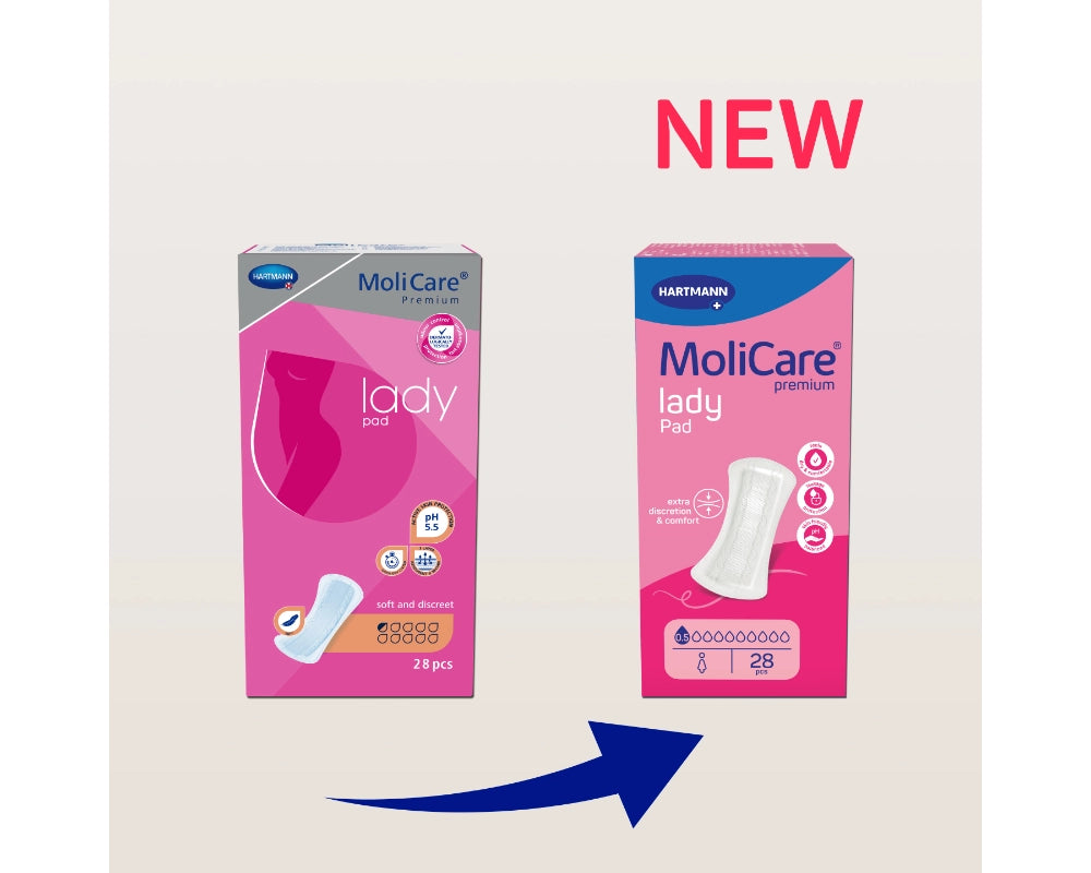 MoliCare premium lady Pad 0,5 Tropfen | 8 x 28 Stück – Ansicht 3