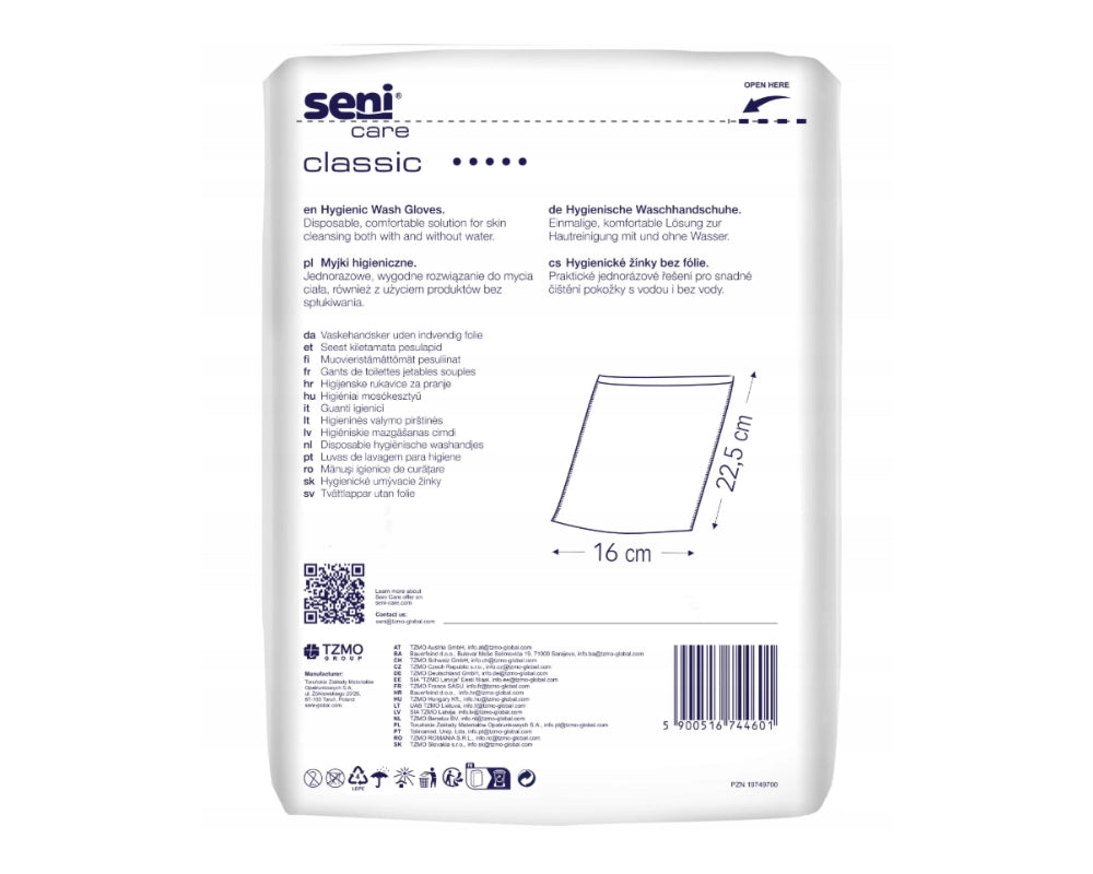 Seni Care Classic Waschhandschuhe ohne Folie – Ansicht 2