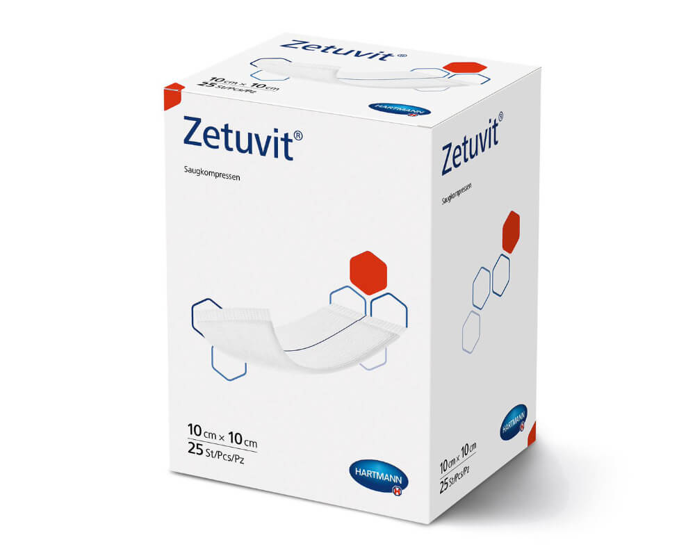 Zetuvit Saugkompressen steril 25 Stück – Ansicht 2